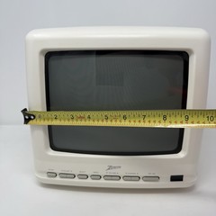 Zenith 9” CRT Color TV SL0953X Power Cable Gaming Tested No Remote Coaxial READ