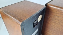 Vintage Realistic Minimus 7W Speakers Cat No 40-2039B Walnut Wood 8 Ohms 40W Max