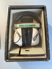 Working Vintage Sansui Stereo Headphones SS-20 2 Way w/Box Made In Japan