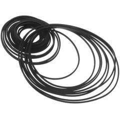 60pcs Cassette Belts Recorder Belts Cassette Tape Machine Rubber Belts New