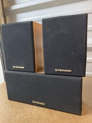 Vintage Pair Pioneer CS-X380-Q & CS-C180-Q Surround Speakers