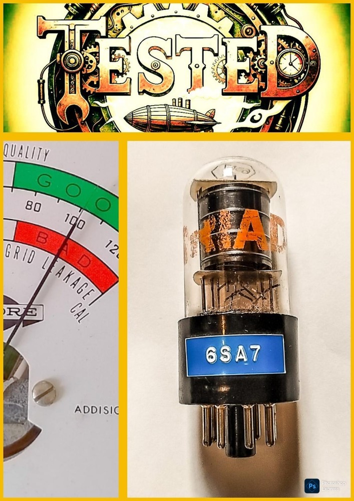 Triad 6SA7GT Vacuum Tube Pentagrid Converter TESTED 99 No Shorts Leak Passed