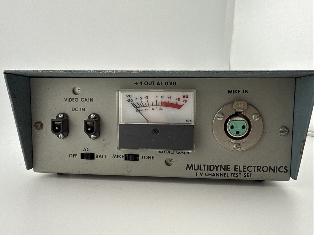 Vintage MultiDyne TS-1 TV Channel Test Set NTSC Color Bar Tone Generator