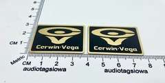 Cerwin Vega D9 Speaker Badge Logo Emblem Custom Made Gold Aluminum