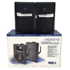 Advent Marbl II Speakers Weather Resistant For Indoor/Outdoor, Mounting Brackets
