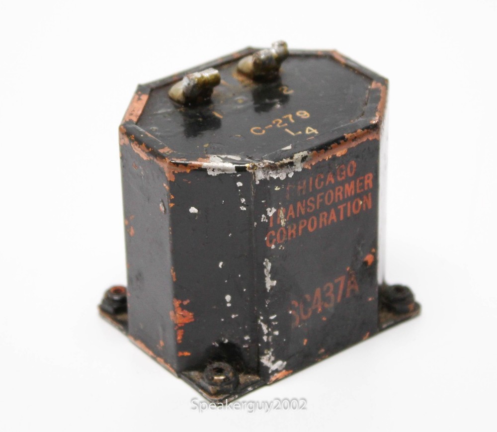 Vintage Chicago Transformer Shielded Power Supply Choke / 10.3H 470 Ohm — RM11