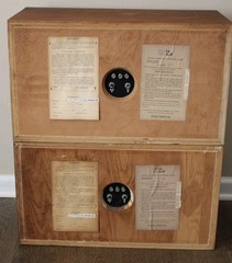 Acoustic Research AR2a Unfinished Pine Cabinets Perfect Working Condition