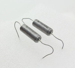 Qty 2 Sprague Vitamin Q .033uF 200V PIO Capacitors Matched Pair Tone Caps NOS