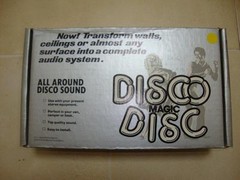 DISCO MAGIC DISC. NOS/NIB. TRANSFORM WALLS INTO A COMPLETE AUDIO SYSTEM. RARE.