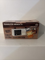 Vintage Hamilton Beach Scovill Model 400 Under Cabinet Radio / Can Opener NIB