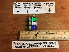(50)WEDGE BASE 8V LED LAMP/G-5500,G-5000,G-4500,G-3500,G-3000 G-4700 DIAL Sansui