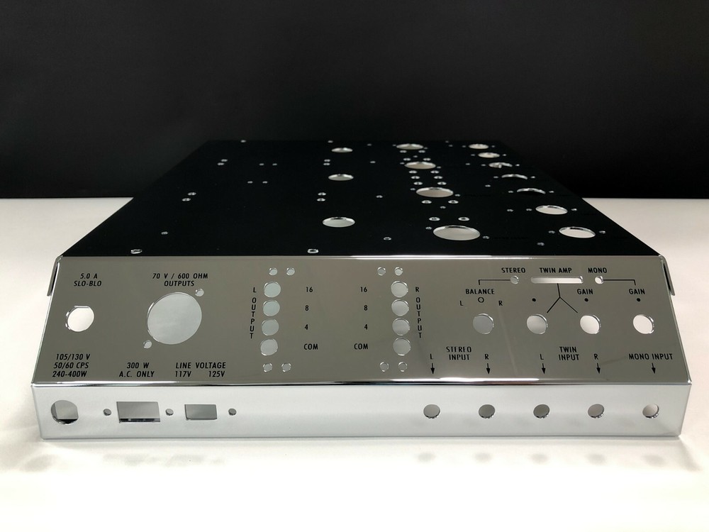 McINTOSH MC275 275 AMPLIFIER SUPER MIRROR POLISHED & CHROME PLATED CHASSIS – DIY