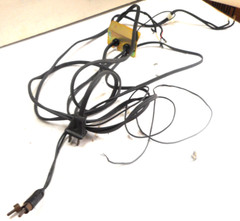 DUAL CS 1242 TURNTABLE – RCA PHONO CABLES/GROUND WIRE/POWER CORD – PARTING OUT