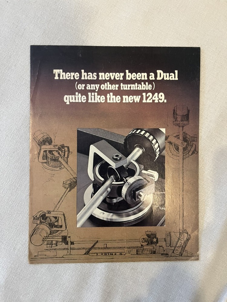 ORIGINAL UNITED AUDIO DUAL 1249 TURNTABLES SALES BROCHURE