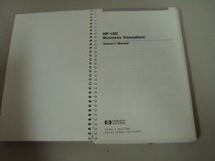 Vintage HP 18C Owner’s Handbook User Manual Hewlett Packard Calculator