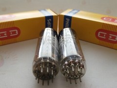 2x Philips Miniwatt EL84 6BQ5 D-getter Tubes – Sittard, NL 1955 rX1/rX2 – NOS