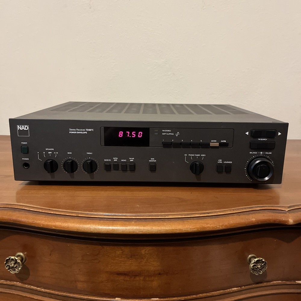 NAD 7240PE Power Envelope Stereo Receiver – Fully Tested – Vintage Audiophile.
