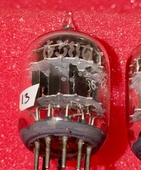 Two GE 6386 Tubes /Amplitrex Tested +100%/D Get /x3 Mica /Black P / Mid 1950’s