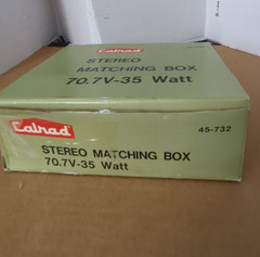 Calrad Stereo Matching Box 45-732 35w 35 watts NOS Vintage Audio Radio Impedance