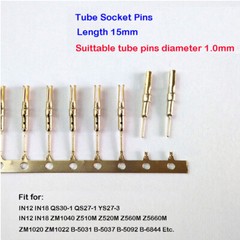 100pcs For Nixie/VFD Tube Socket Pins 1mm Gold Plated IN-12 IN-18 QS30-1 QS27-1