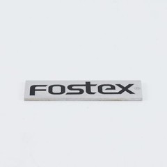 Fostex Speaker Grill logo Badge Custom Made Silver 33mm(1.3″)X12.5mm(0.49″)