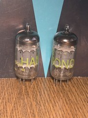 12AX7 Tube Pair Amperex Gray Plate Holland TEST Strong 86 % Tube Amp Guitar