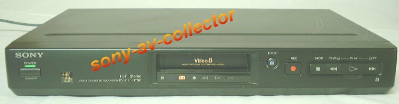 SONY EV-C20 Analog Video8 8mm Video 8 HiFi Stereo Player Recorder VCR Deck EX