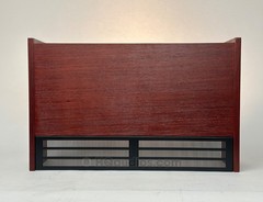 Sansui QRX-8001 Wood Case – Red Mahogany Plywood Vintage Cabinet 10-Year WRT