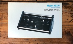 DBX Model 3BX-R Remote Control Owners / User Manual *Original*