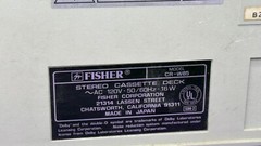 Fisher CR-W85 Studio Series Recording Dual Cassette Deck Stereo For Parts Repair