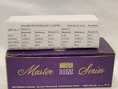 Mullard M10 Master Series 12at7. Tv7 And ETracer Tested Strong.