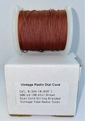 4 Reels Dial Cord Radio, different Cal. 1.5mm, 7mm, 6mm, and 5mm. NOS Heavy cord