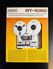 1976 PIONEER RT-1050 Reel To Reel Brochure ORIGINAL – Mint