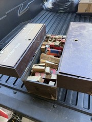 Vintage Assorted Vacuum Tubes Lot Sylvania RCA GE Philco With RCA tube caddy