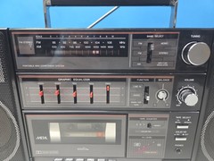 Vintage Sanyo C 32 SM/FM STEREO CASSETTE EQUALIZER BOOMBOX Excellent Tested 100%