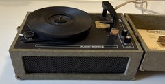 Vintage Audiotronics Model 305 Record Player Turntable Working 33/45/78 RPM