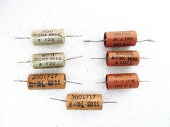 7x .01uF 600V SPRAGUE 3001717 PIO CAPACITOR – Hermetically Glass Sealed