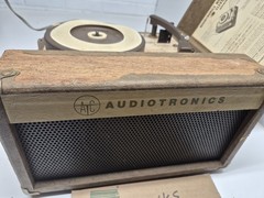 WORKING Audiotronics 4-Speed RPM Record Player 300T Classroom Tutorette Vintage