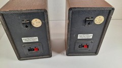Vintage Realistic Minimus 7W Speakers Cat No 40-2039B Walnut Wood 8 Ohms 40W Max