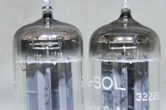 Matched Pair Tung-Sol 12AX7/ECC83 Long Plate Square Getter USA Strong