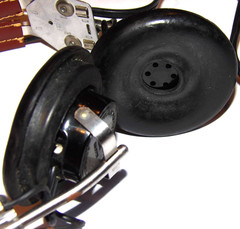 WWII MURDOCK TYPE P-23 AVIATION HEADPHONES! HB-7 HEADBAND! 1/4″ PLUG/RUBBER PAD