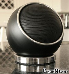 Ultra Modern Premium Electrohome Weltron Orb Ball Polished Chrome Speaker Stand
