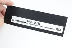 Quartz-PLL PIONEER ELECTRONIC FULL-AUTOMATIC PL-630 logo badge Sticker Decal