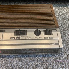Vintage GE 7-4634B AM/FM Digital Alarm Clock Radio Woodgrain Tested