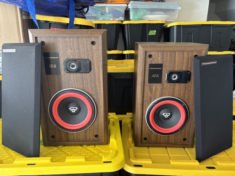 Cerwin Vega AT-8 Floor Speakers- Original Owner- Amazing Sound!