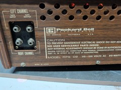 Vintage PACKARD BELL SOLID STATE RPS 02 W/ GARRARD TURNTABLE Wood Cabinet