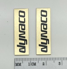 Dynaco Speaker Badge Logo Emblem Custom Aluminum PAIR