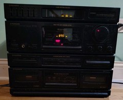 Vintage Pioneer RX-750 Stereo System Dual Cassette Deck, Radio & Equalizer Rare