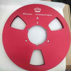 Custom one pair 10.5 ” high-quality aluminum crown international tape reel