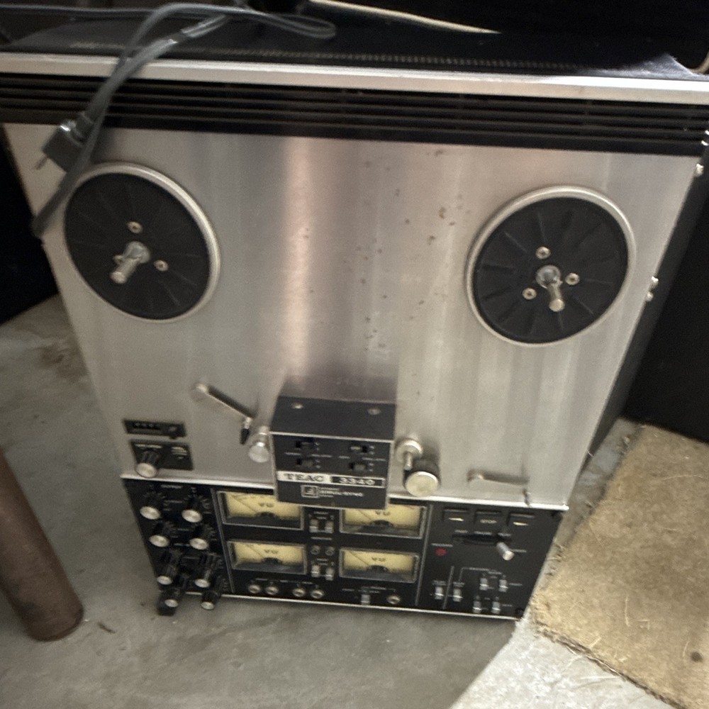 TEAC A-6100 reel-to-reel tape recorder deck, open reel audio tape machine